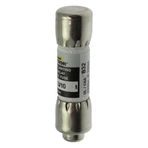 Fuse-link, LV, 0.3 A, AC 600 V, 10 x 38 mm, 13⁄32 x 1-1⁄2 inch, CC, UL, time-delay, rejection-type image 9