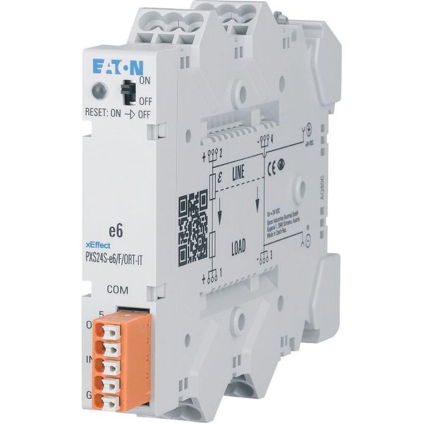 Electronic overcurrent protection for 24V DC, fix 13A with tripped signal out-, control in-put, w/o supply terminals image 1