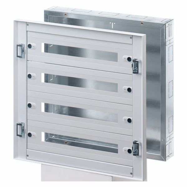 CVX DISTRIBUTION BOARD 160I - FLUSH-MOUNTING - 600x600x105- 96(24x4) MODULES - IP30 - WITHOUT DOOR - GREY RAL7035 image 2