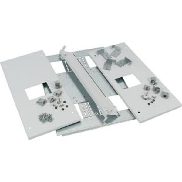 Mounting kit, 2xNZM4, 1600A, 3p, fixed version, W=600mm, grey image 4