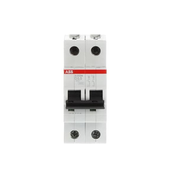 S202M-D0.5 Miniature Circuit Breaker - 2P - D - 0.5 A image 2