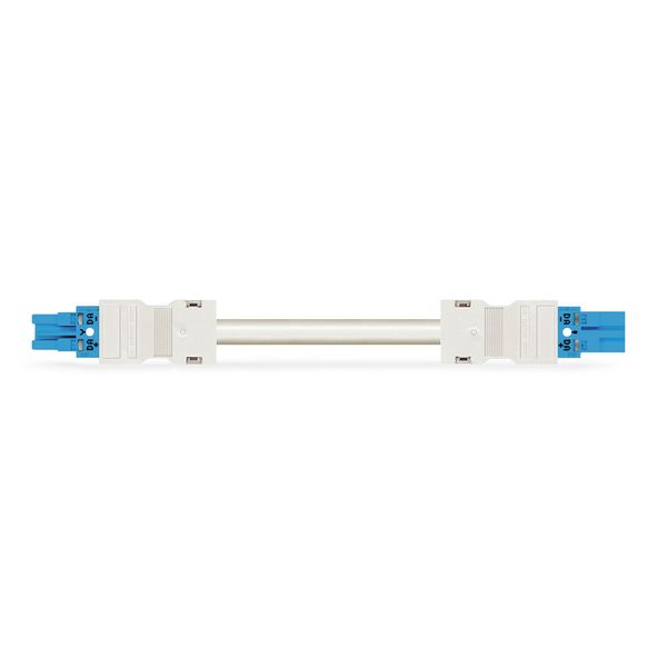 pre-assembled interconnecting cable Eca Socket/plug blue image 1