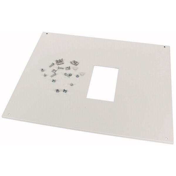 Front cover, +mounting kit, for NZM3, vertical, 4p, HxW=600x425mm, grey image 1