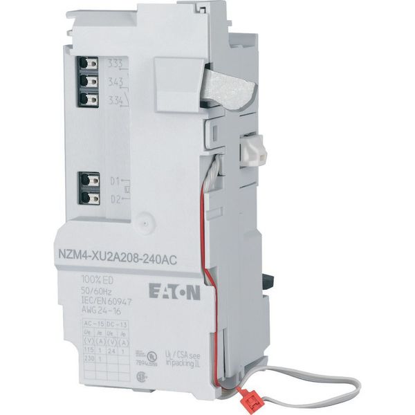 Undervoltage release for NZM4, configurable relays, 2NO, 208-240AC, Push-in terminals image 8