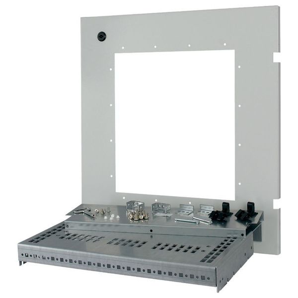 Mounting kit, IZMX40, withdrawable unit, W=600mm D=50mm, grey image 3