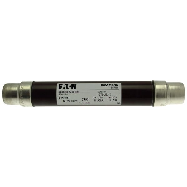 Fuse-link, medium voltage, 10 A, AC 12 kV, 2", 51 x 292 mm, back-up, DIN, with striker image 1