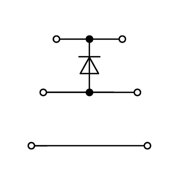 Component terminal block triple-deck with diode 1N4007 gray image 3