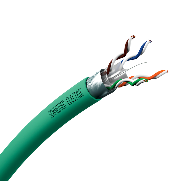 Copper LAN cable, Actassi, F/UTP, 2x4P, Cat6, Euroclass D, 250MHz, LSZH, 500m image 4
