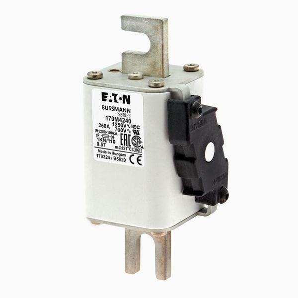 Fuse-link, high speed, 250 A, AC 1250 V, size 1, 53 x 69 x 138 mm, aR, DIN, IEC, single indicator image 3