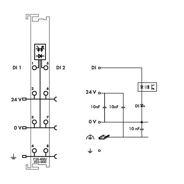 2-channel digital input 24 VDC 3 ms light gray image 4