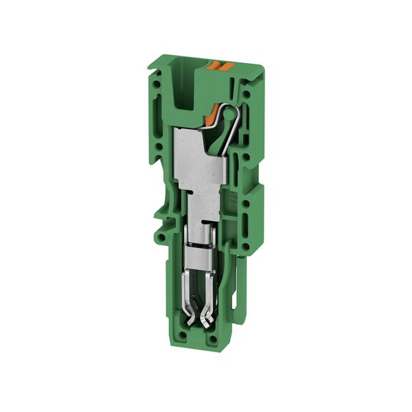Plug (terminal), PUSH IN, 4 mm², 800 V, 32 A, green image 1