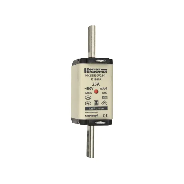 Fuse-link NH2 gG 500VAC 25A isolated tags Double indicator image 2