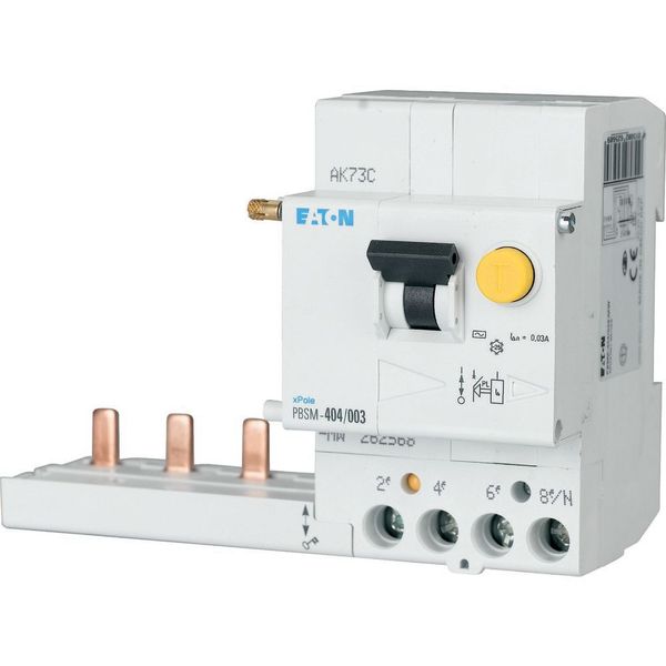 Residual-current circuit breaker trip block for PLS. 63A, 4 p, 1000mA, type A image 3