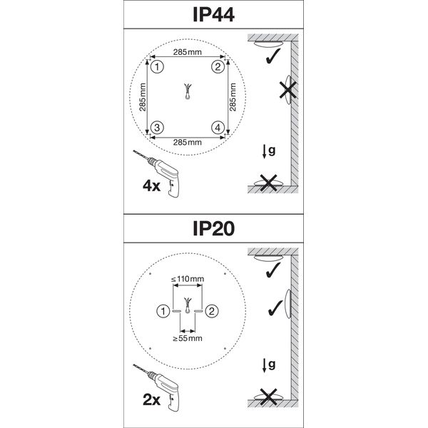 SURFACE CIRCULAR 500 SENSOR PS 42W 840 IP44 PS image 16