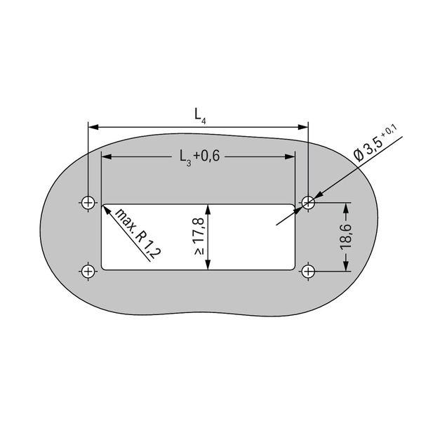 Panel feedthrough male connector 100% protected against mismating 36-p image 2