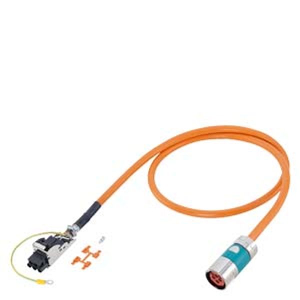 Power cable pre-assembled type: 6FX8002-5DS11 4x 2.5+(2x1.5) C C Connector...6FX8002-5DS11-1CB5 image 1