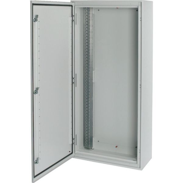 Surface-mounted installation distribution board with double-bit lock, IP55, HxWxD=1260x1200x270mm, white image 1