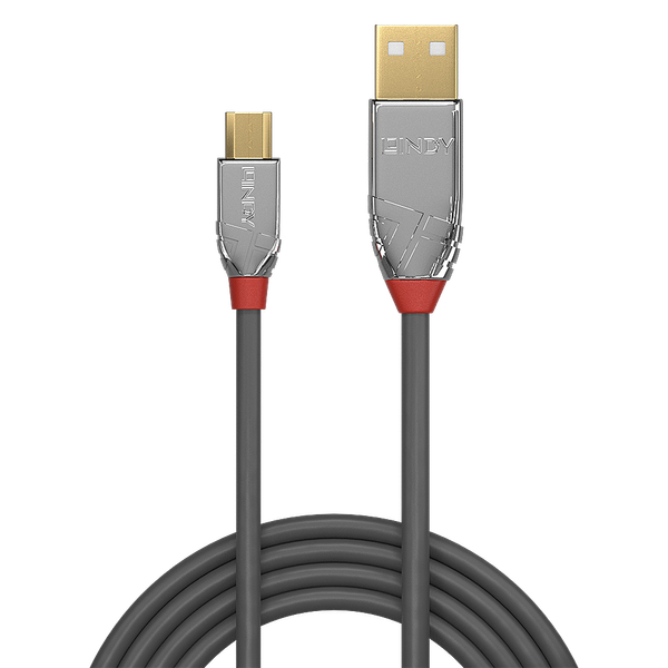 5m USB 2.0 Type A to Micro-B Cable, Cromo Line USB Type A Male to Micro-B Male image 2