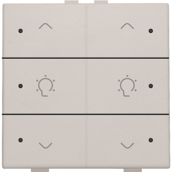 Double dimming control with LED for Niko Home Control, light grey image 3