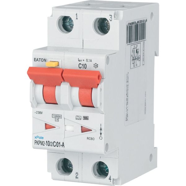 RCD/MCB combination, 10 A, 100 mA, MCB trip characteristic: C, 2p, RCD trip characteristic: A image 7