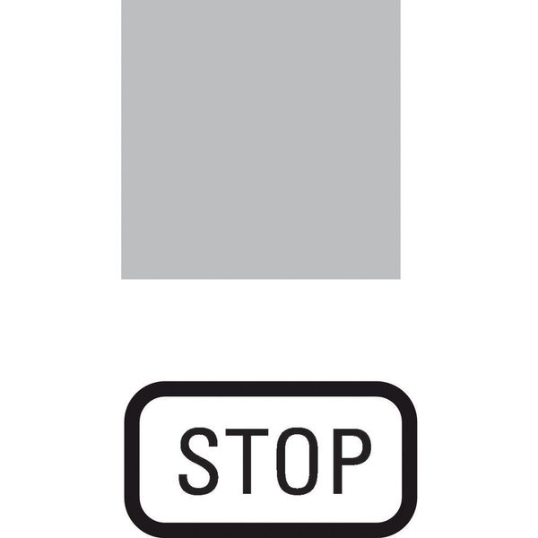 Insert label, transparent, STOP image 5