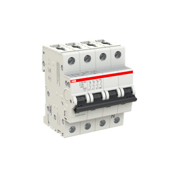 S203-C25NA Miniature Circuit Breaker - 3+NP - C - 25 A image 2