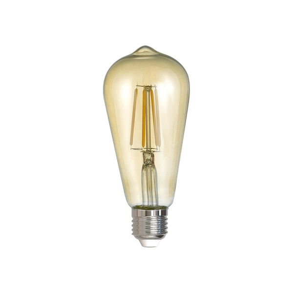 Bulb LED E27 filament industrial 6W 600 lm 2700K brown image 1