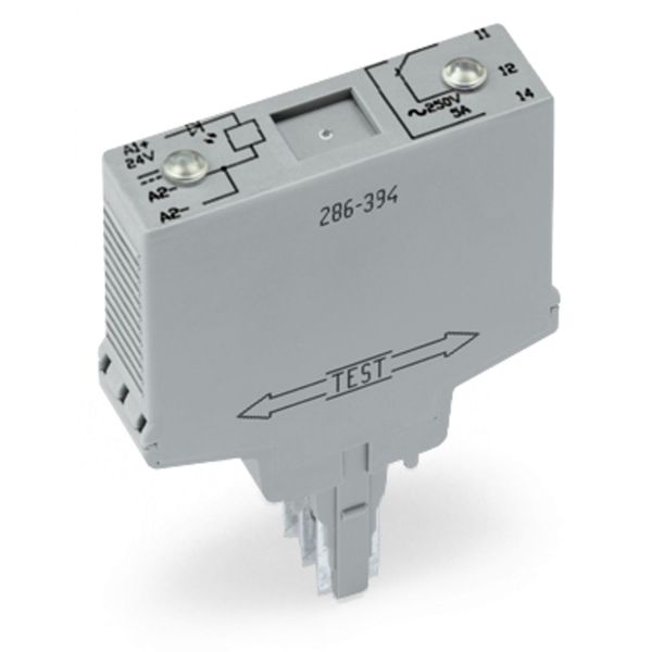 Relay module Nominal input voltage: 24 VDC 1 changeover contact light image 2