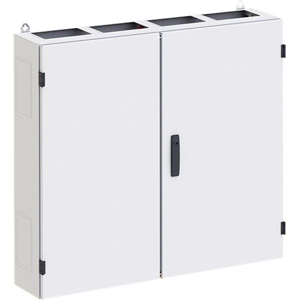 TG409G Wall-mounting cabinet, Field Width: 4, Number of Rows: 9, 1400 mm x 1050 mm x 225 mm, Grounded, IP55 image 1