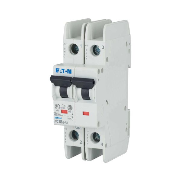 Miniature circuit breaker (MCB), 8 A, 2p, characteristic: D image 10