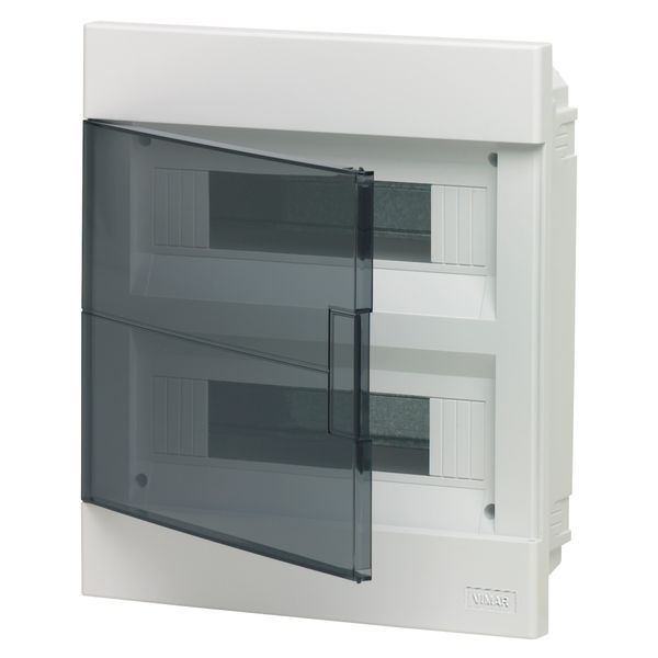 IP40 flush consumer unit 24M +door white image 1