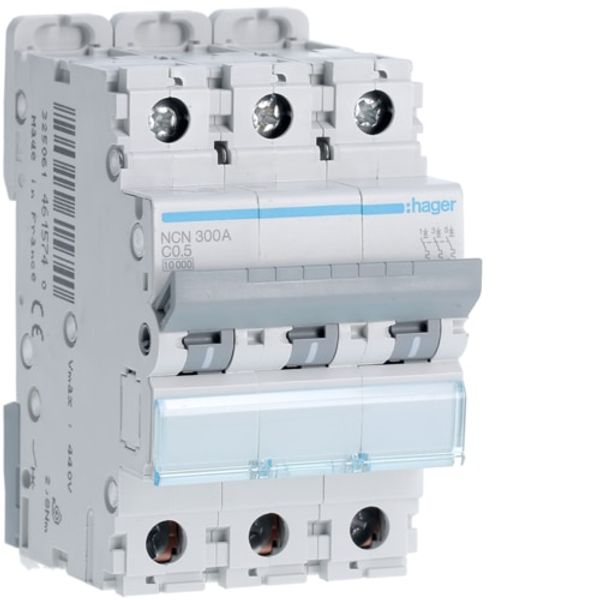 AUTOMATIC FUSE 10KA C 3X0.5A image 1