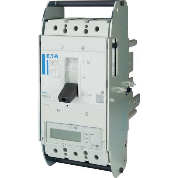 NZM3 PXR25 circuit breaker - integrated energy measurement class 1, 630A, 3p, withdrawable unit image 14