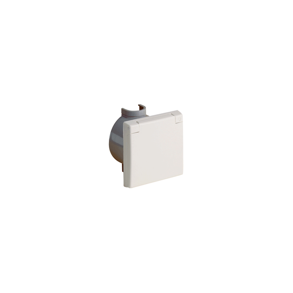 PERILEX flush mounted socket with wall socket, 16 A, IP44 white image 1