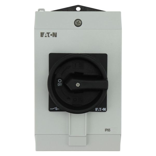 Main switch, P1, 40 A, surface mounting, 3 pole, STOP function, With black rotary handle and locking ring, Lockable in the 0 (Off) position image 11