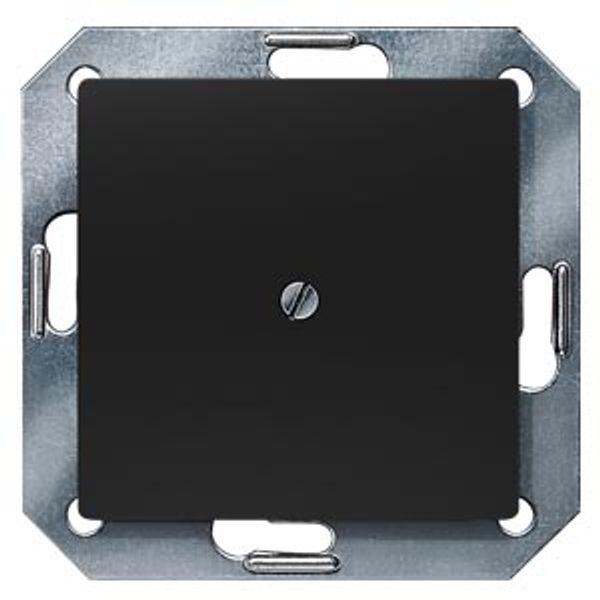 DELTA i-system soft black blanking plate, 55x 55 mm image 2