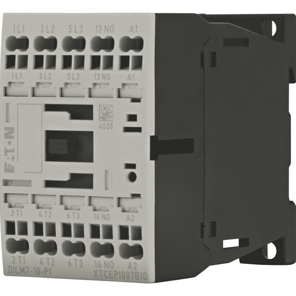 Contactor, 3 pole, 380 V 400 V 3 kW, 1 N/O, 110 V 50 Hz, 120 V 60 Hz, AC operation, Push in terminals image 14