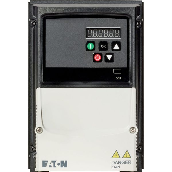 Variable frequency drive, 115 V AC, single-phase, 4.3 A, 0.75 kW, IP66/NEMA 4X, 7-digital display assembly, Additional PCB protection, UV resistant, F image 6