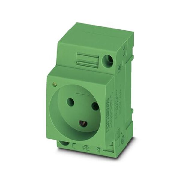 Socket Phoenix Contact EO-K/UT/LED/GN 250V 16A IP20 image 1