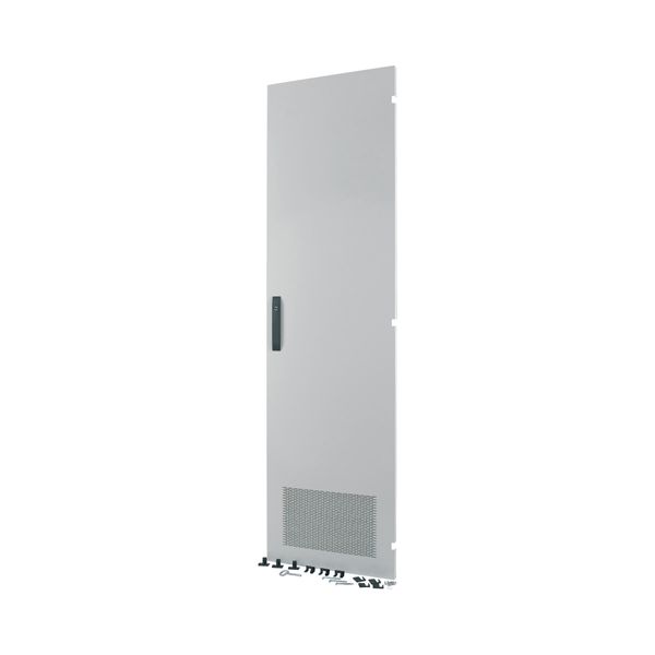 Section door, ventilated IP31, hinges right, HxW = 1600 x 850mm, grey image 5