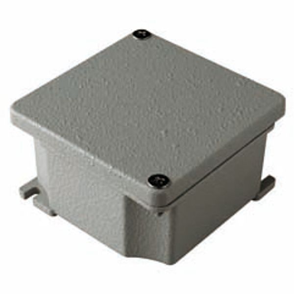 JUNCTION BOX IN DIE-CAST ALUMINIUM - PAINTED GREY RAL 7037 - 91X91X54 image 2