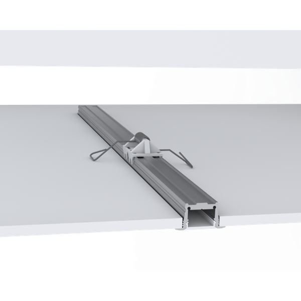 Building-in aluminium profile for 1 LED-strip, Flügel-Profil SMALL, Länge 3m image 1