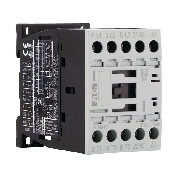 Contactor, 3 pole, 380 V 400 V 4 kW, 1 NC, 110 V 50 Hz, 120 V 60 Hz, AC operation, Screw terminals image 16