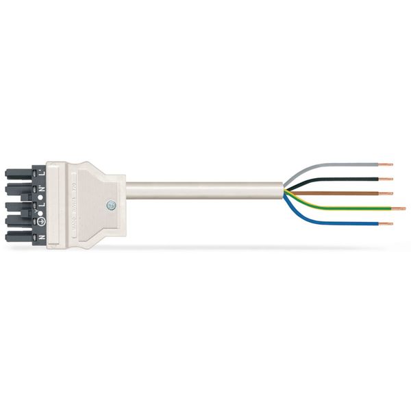 pre-assembled connecting cable Eca Plug/open-ended dark gray image 1