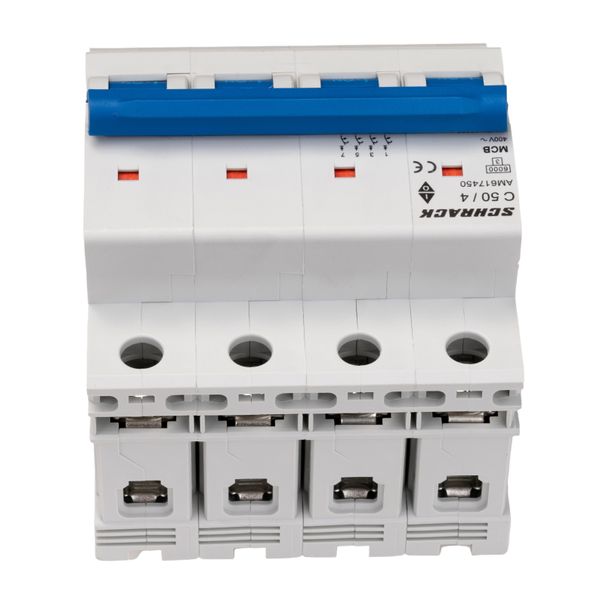 Miniature Circuit Breaker (MCB) AMPARO 6kA, C 50A, 4-pole image 5