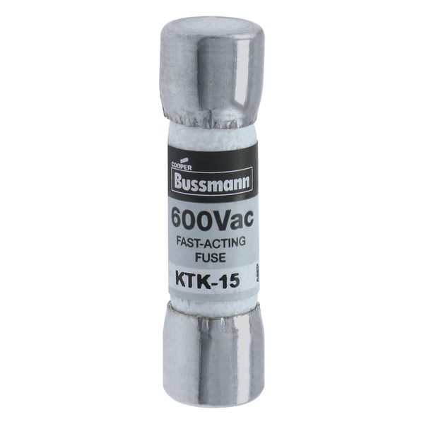 Fuse-link, low voltage, 15 A, AC 600 V, 10 x 38 mm, supplemental, UL, CSA, fast-acting image 34
