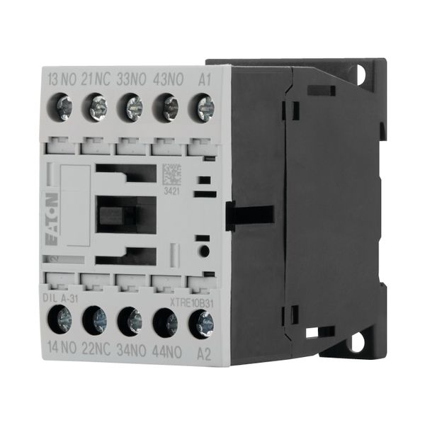 Contactor relay, 208 V 60 Hz, 3 N/O, 1 NC, Screw terminals, AC operation image 5
