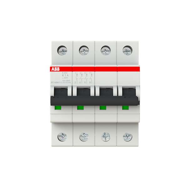 S204-K1 Miniature Circuit Breaker - 4P - K - 1 A image 6