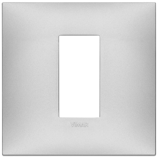 Plate 1centrMx2M techn.matt silver image 1