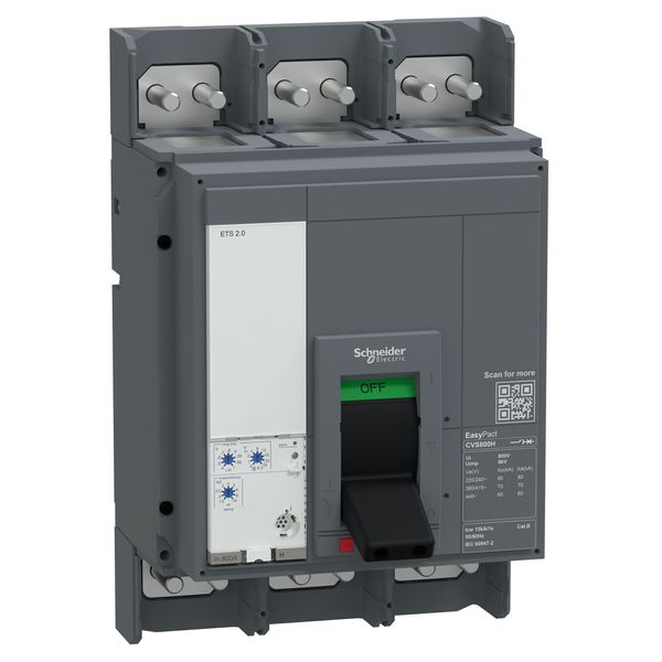 circuit breaker, EasyPact CVS, 1250A, 50kA, 3P3D, 415V AC image 1